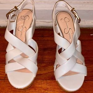 Jessica Simpson Jamallo Wedges - Only worn once!